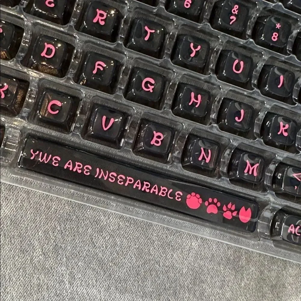 Coolkiller Animal World Theme Clear Keycap Set 142 Key Caps for Keyboards NEW